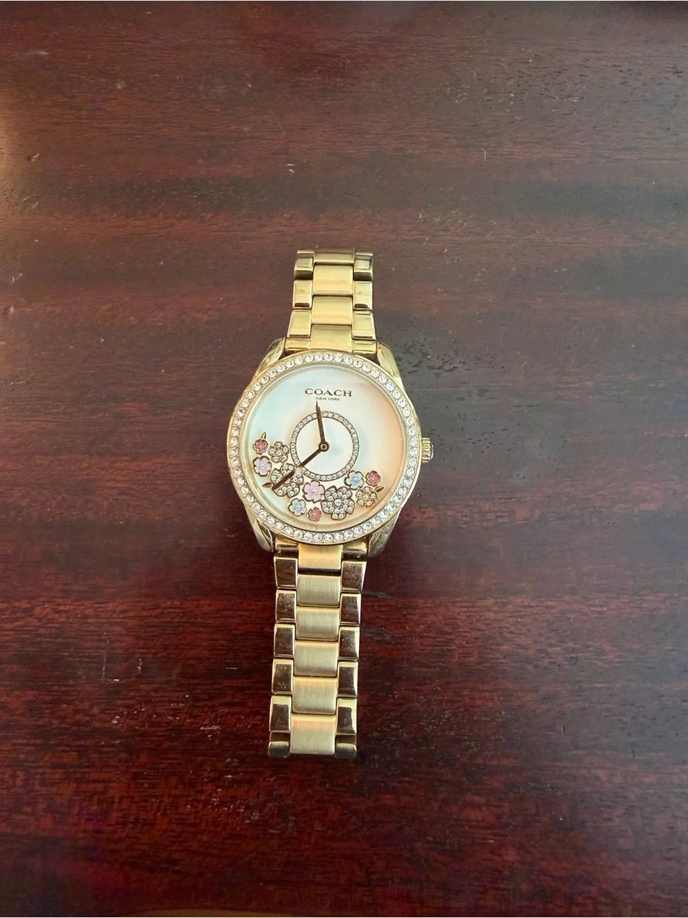 Coach Gold Floral Watch - Picture 2 of 3